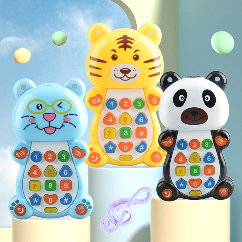 Kids Education Mobile - هاتف محمول بموسيقى حيوانات كرتونية للأطفال
