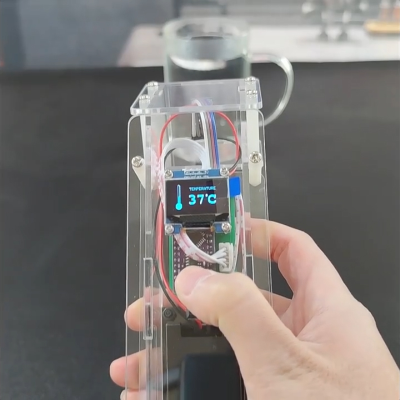 Coding Robot Toy - ميزان حرارة الجبين من الأكريليك مع