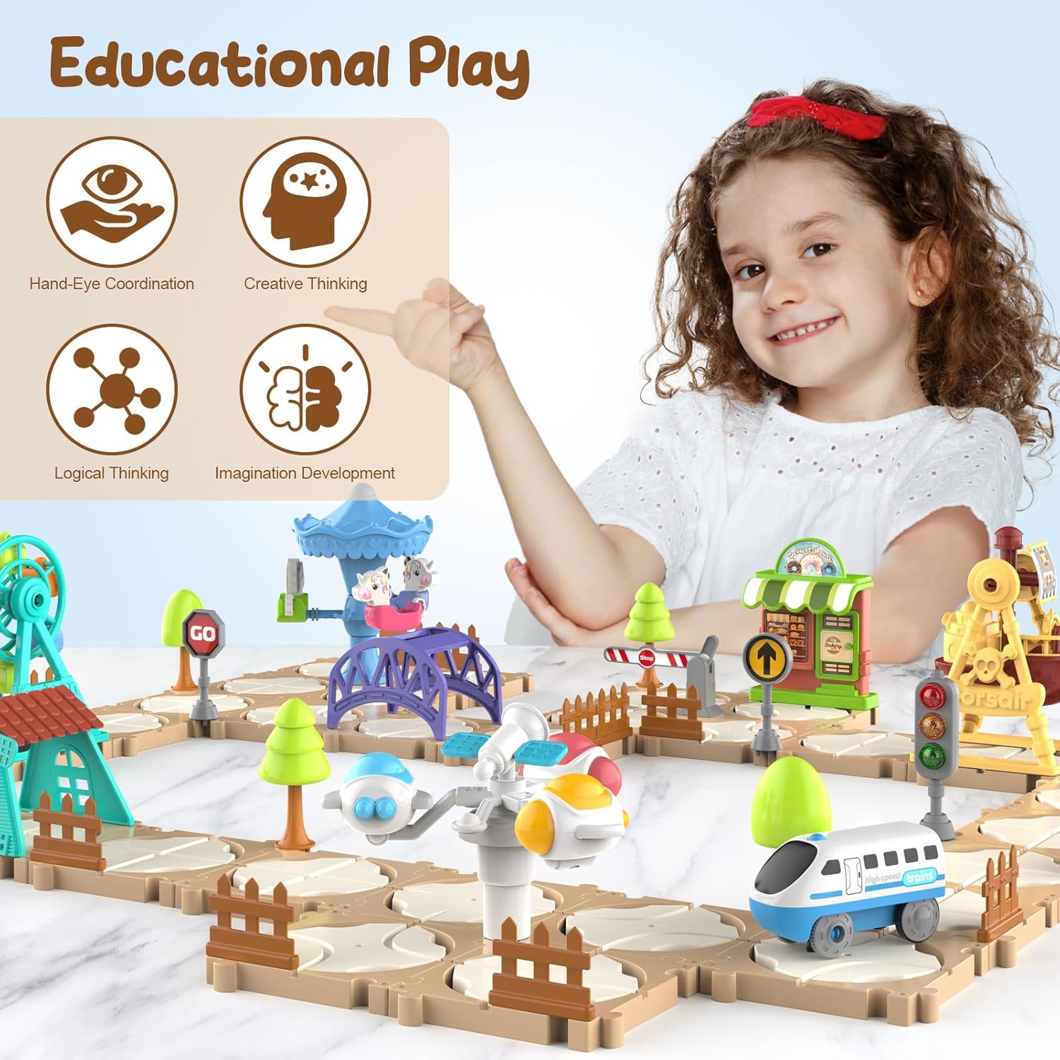 مجموعة سيارات ألغاز قابلة للتر - مراجعة Kids Education Learning وسعره