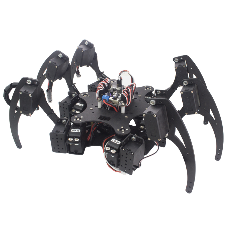 18 DOF الألومنيوم Hexapod العن - مراجعة Coding Robot Toy وسعره
