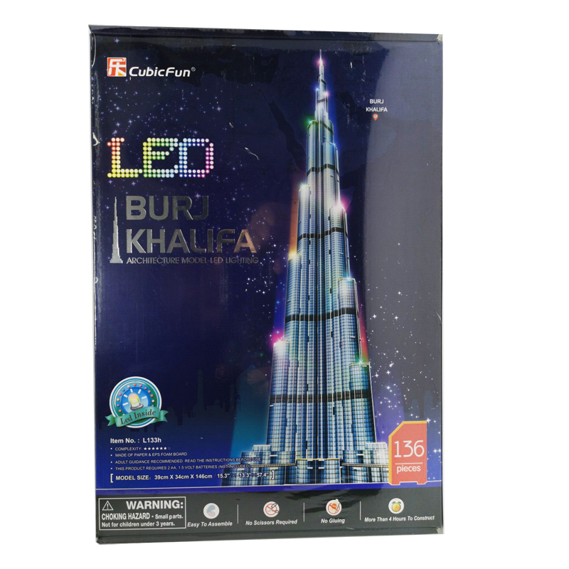 ألغاز ثلاثية الأبعاد لبرج خليف - مراجعة Kids Education Dubai وسعره