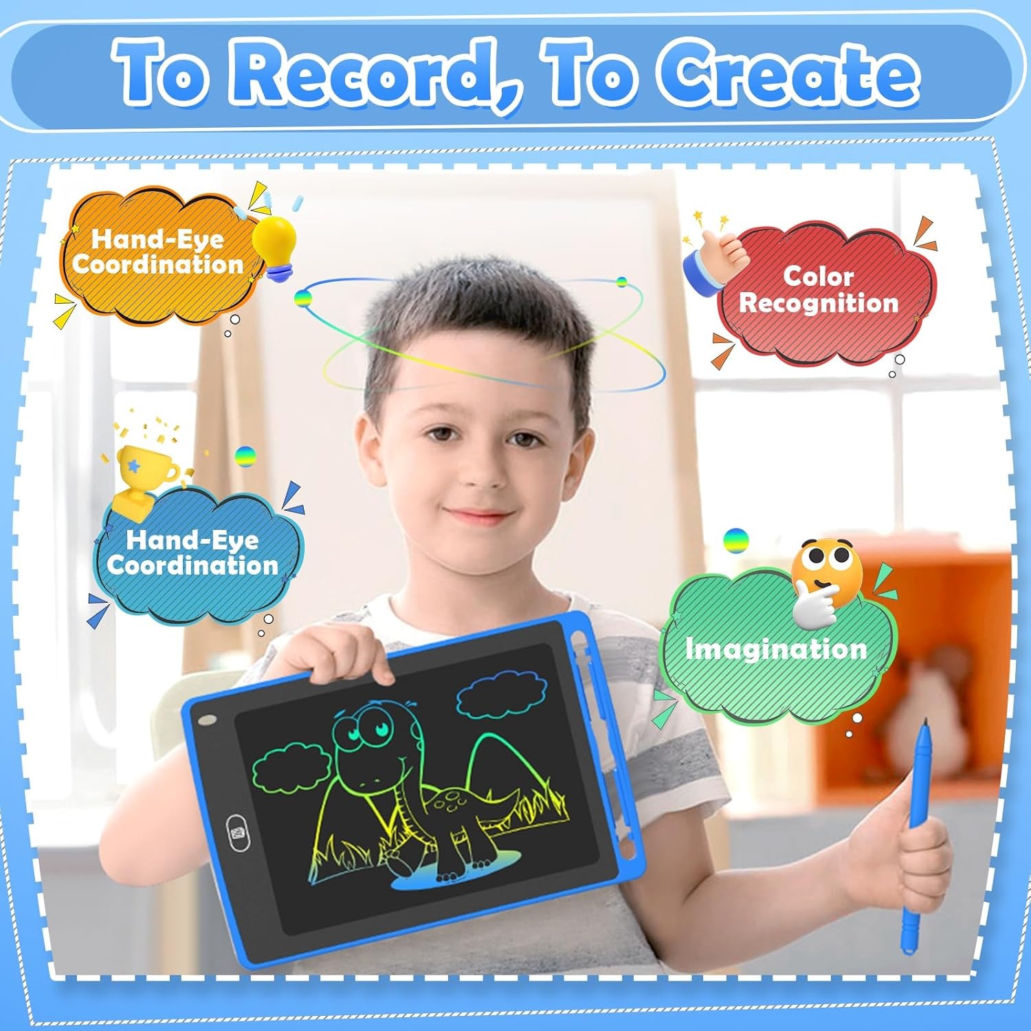لوح كتابة LCD للأطفال، لوح رسم - مراجعة Kids Education Learning وسعره