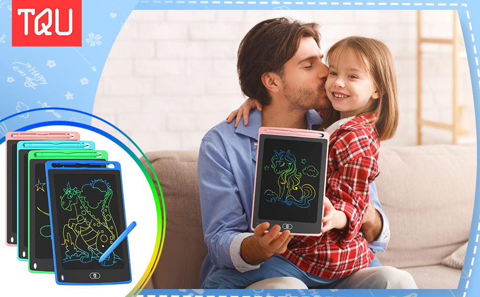 لوح كتابة LCD للأطفال، لوح رسم - مراجعة Kids Education Learning وسعره